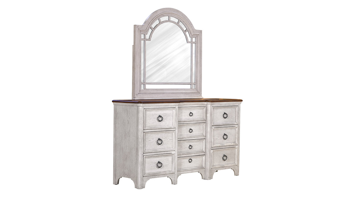 Glendale Estate Dresser and Mirror