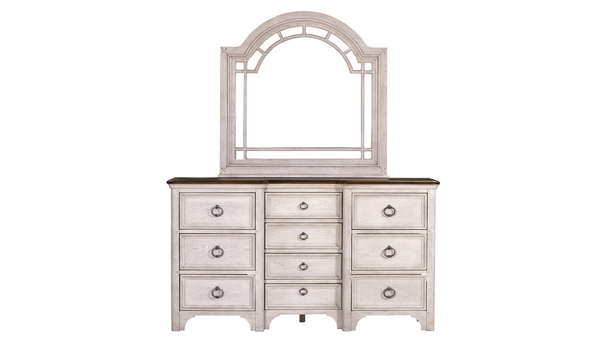 Glendale Estate Dresser and Mirror