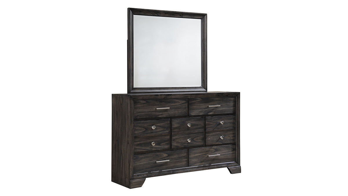 3 Pc Jaymes Queen Bedroom Set (Queen Bed, Dresser/Mirror, & Nightstand)