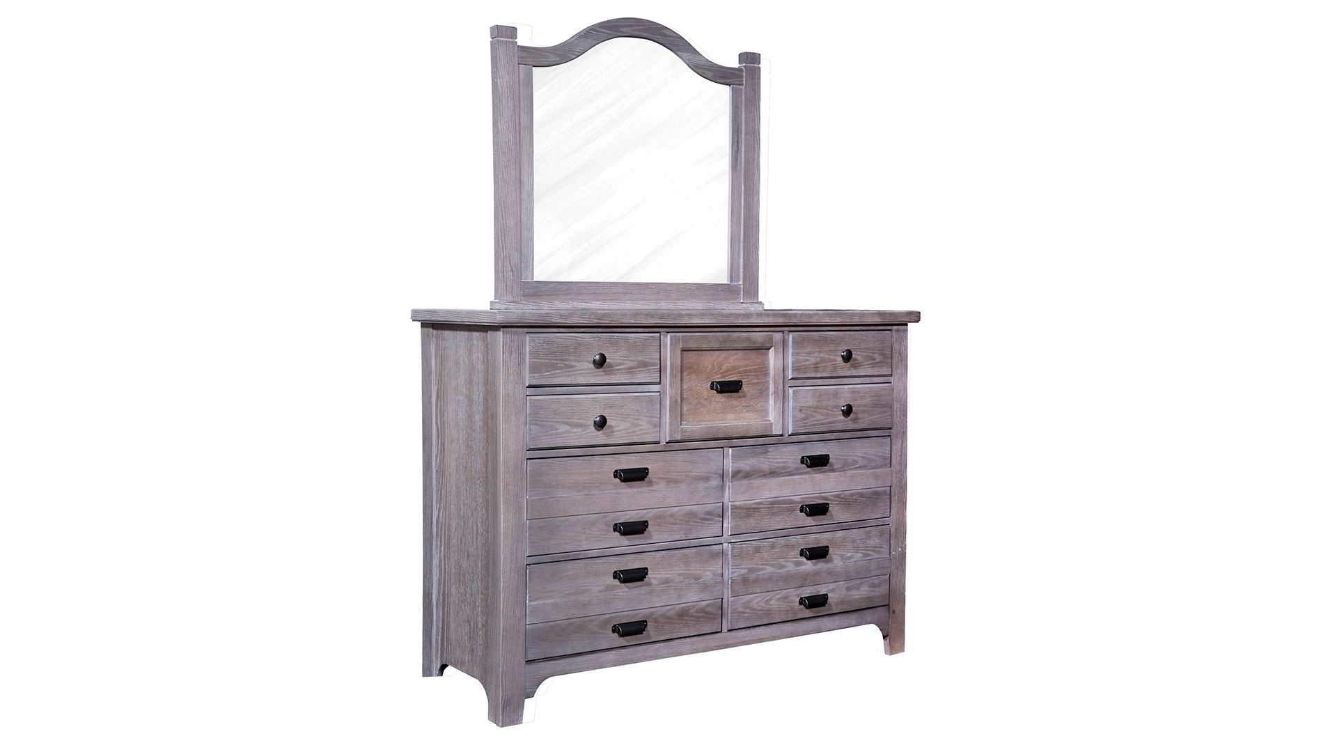 Folkstone Gray Dresser and Mirror
