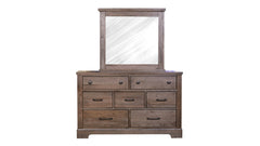 3 Pc Stone Antiqued King Bedroom Set (King Bed, Dresser/Mirror, & Nightstand)