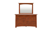 Stickley Highlands Arts & Crafts Solid Quartersawn White Oak Wood 9 Drawer Dresser w/Mirror