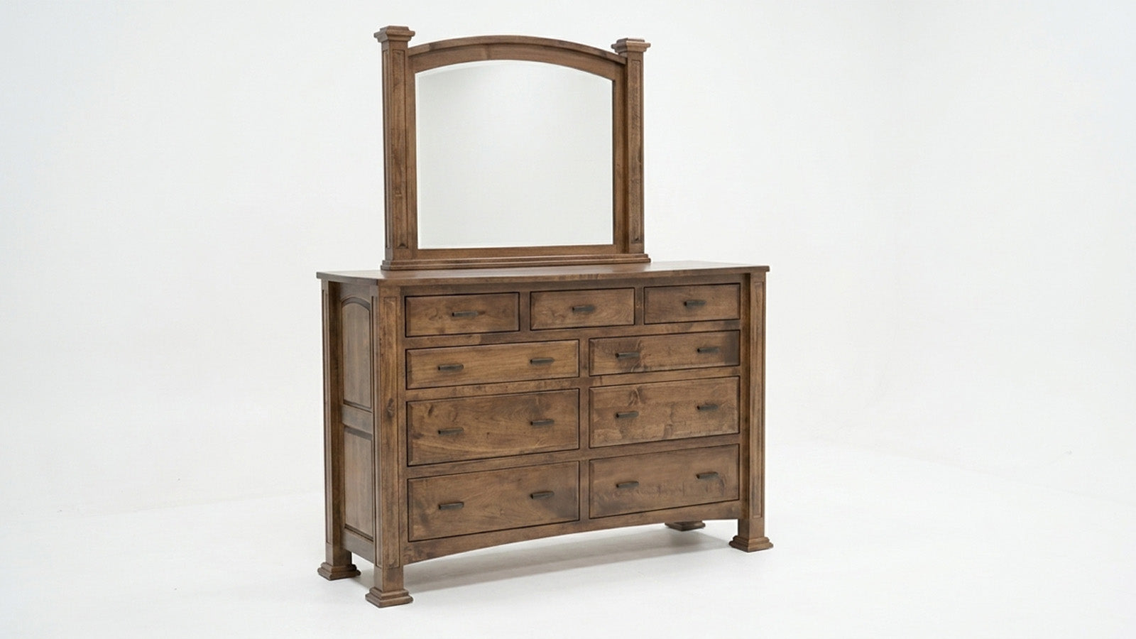 Lexington Solid Wood Amish Dresser and Mirror