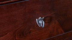 Louis Philippe Brown Dresser and Mirror