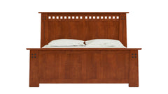 Cama Stickley Highlands de tamaño king — Tradición Arts & Crafts en roble blanco macizo aserrado al cuarto
