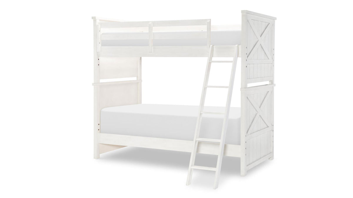 Flatiron White Twin Over Twin Bunkbed