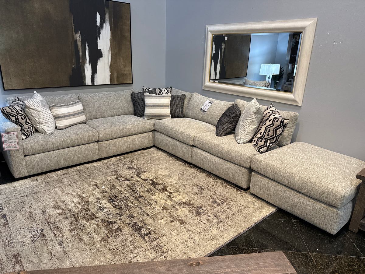 6 Pc Rhodes Sectional w/Ottoman