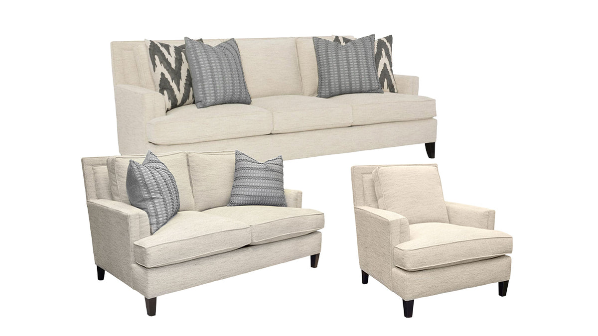 3pc Bernhardt Addison Sofa, Loveseat & Chair