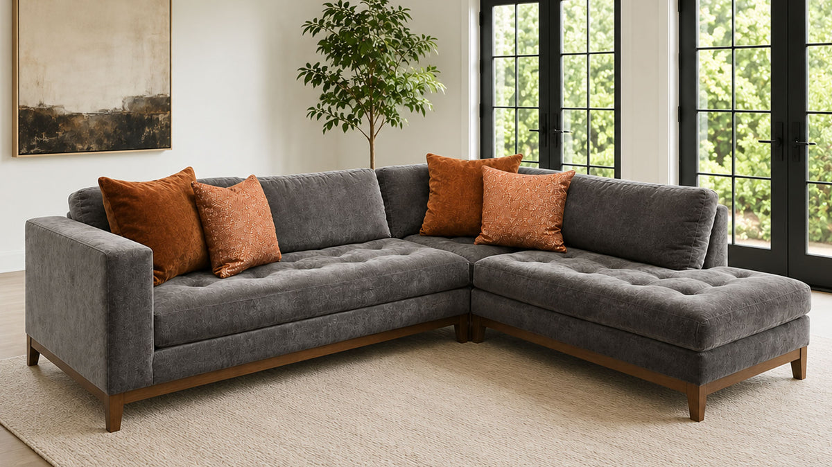 3pc Annabel Andrew Sectional, Made in USA | Gallery Furniture