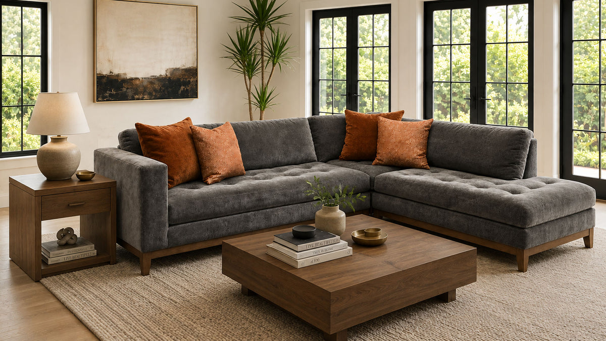 3pc Annabel Andrew Sectional, Made in USA | Gallery Furniture