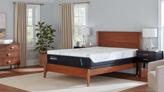 "Top view of the TEMPUR-Adapt® 2.0 Medium Mattress showcasing the SmartClimate® Dual Cover System for enhanced cooling"