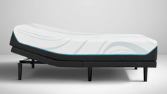 "TEMPUR-Adapt® 2.0 Medium Mattress displayed on an adjustable base for customizable comfort and personalized sleep positions"