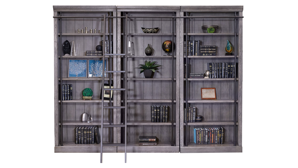 Avondale Rustic Bookcase Set w/Ladder (Group of 3)