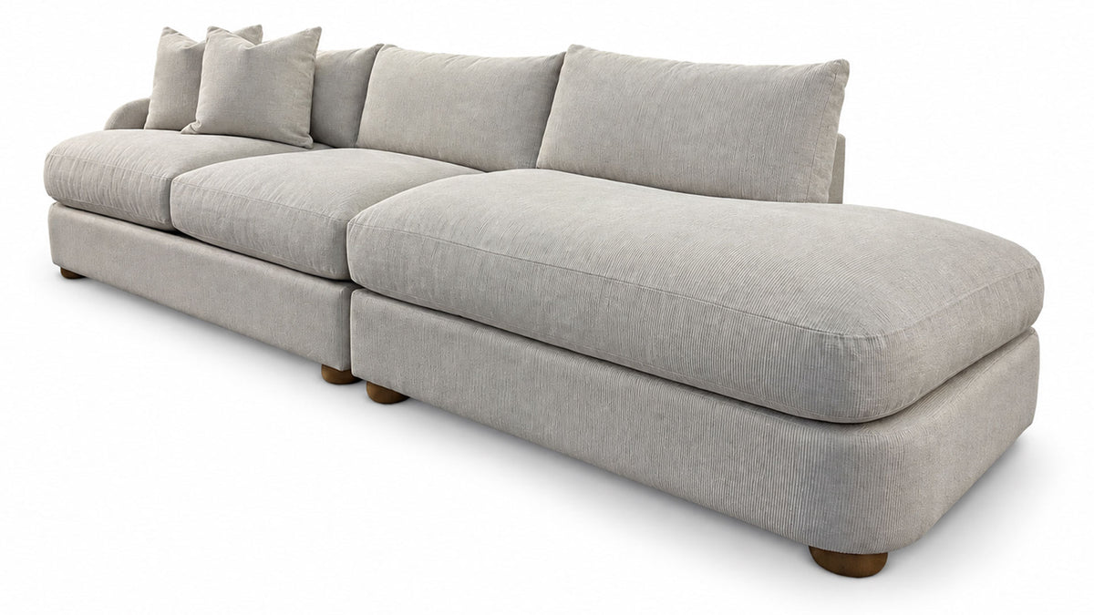 2pc Bedford Snow Sectional | Gallery Furniture