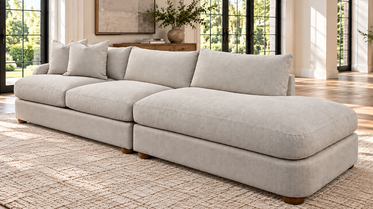 2pc Bedford Snow Sectional | Gallery Furniture