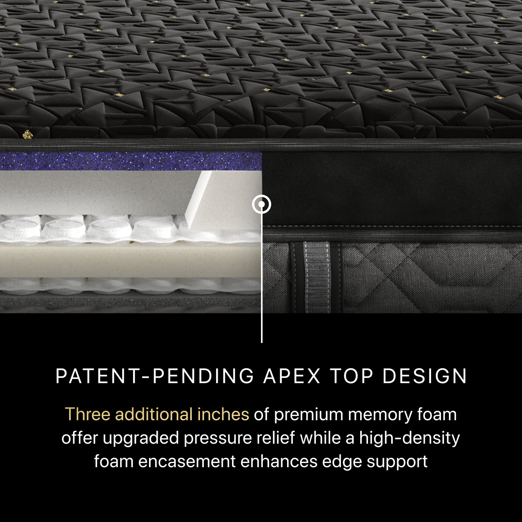 Queen Size Beautyrest Black Series 4 Hybrid Firm Apex Pillowtop