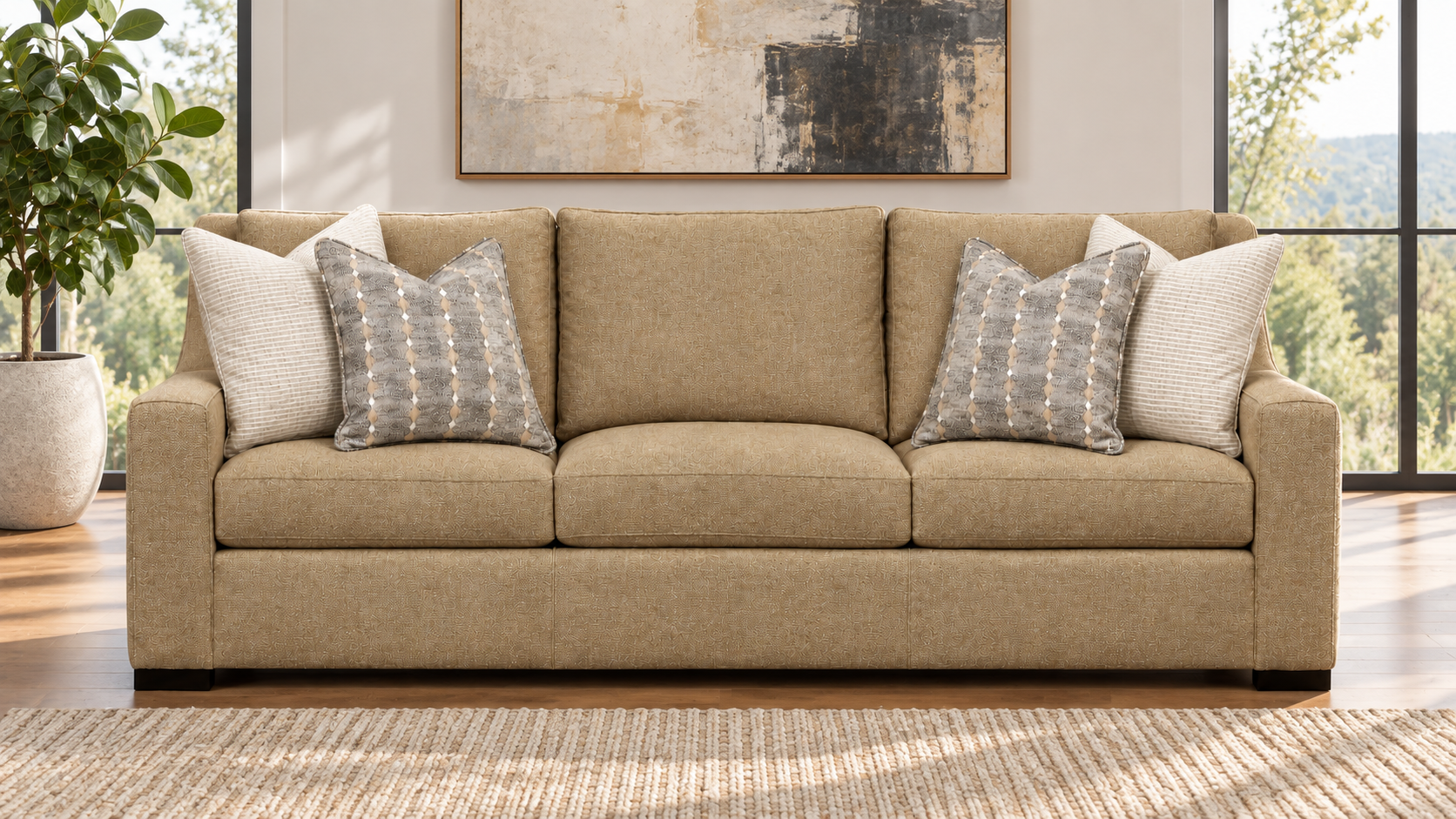 Bernhardt Amber Germain Performance Fabric Sofa