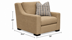 Bernhardt Germain Amber Accent Chair – Luxury Upholstered Armchair Made in USA