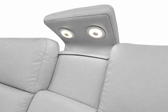 Cougar 6-Piece Power Reclining Sectional Sofa - Dove Grey Zero Gravity