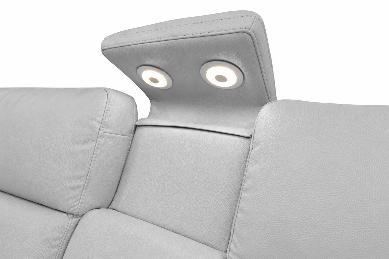Cougar 6-Piece Power Reclining Sectional Sofa - Dove Grey Zero Gravity