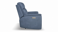 Cougar Admiral Blue P5 Power Reclining Loveseat w/Console