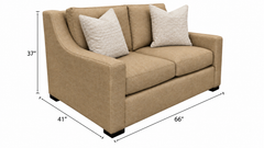 Germaine Amber Loveseat with Crypton Performance Fabric