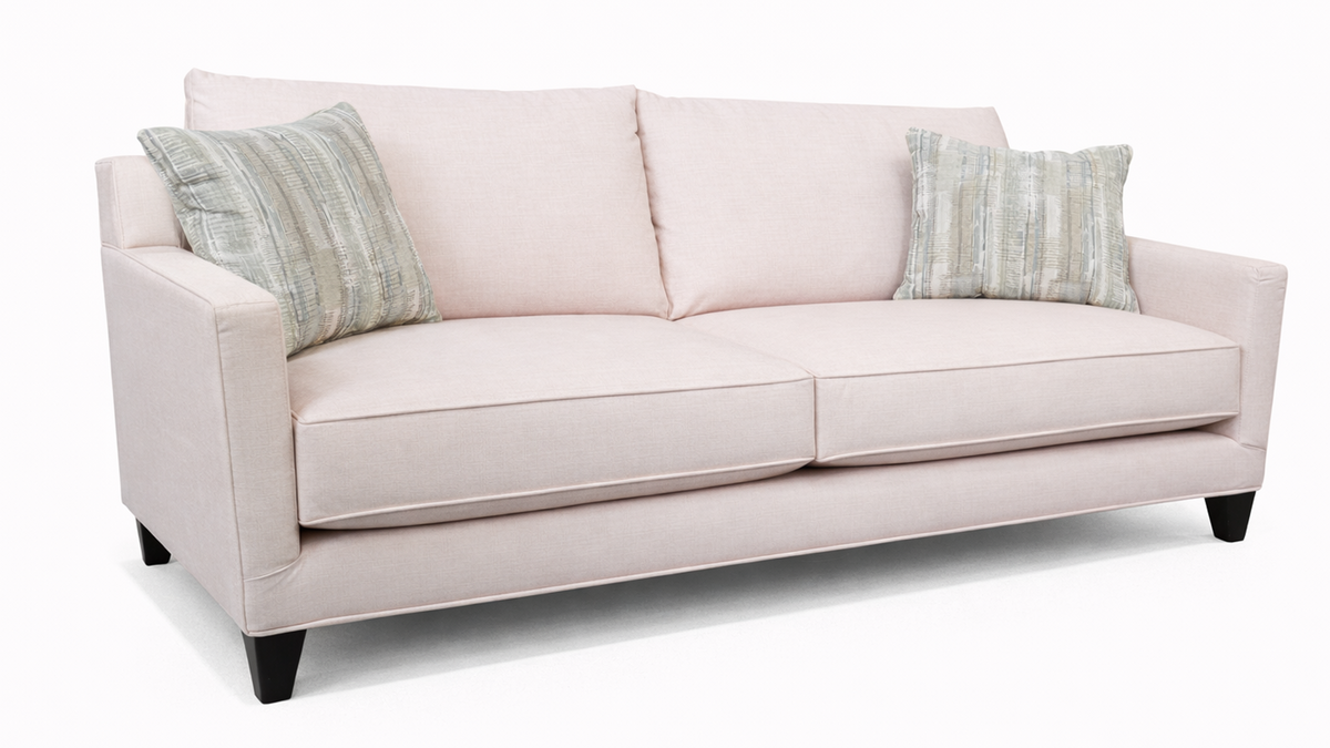 Cisco Cream Loveseat w/Two Accent Pillows