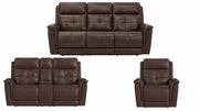Cloud Nine Stitch Brown Leather P5 Power Reclining Collection