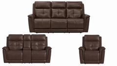 Cloud Nine Stitch Brown Leather P5 Power Reclining Collection