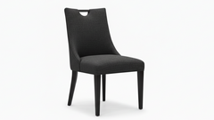 Westal Solid Maple Black Upholstered Dining Chair