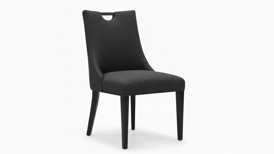 Westal Solid Maple Black Upholstered Dining Chair