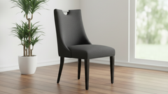 Westal Solid Maple Black Upholstered Dining Chair