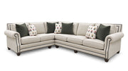 2pc Donegal Tweed Oatmeal Sectional | Gallery Furniture