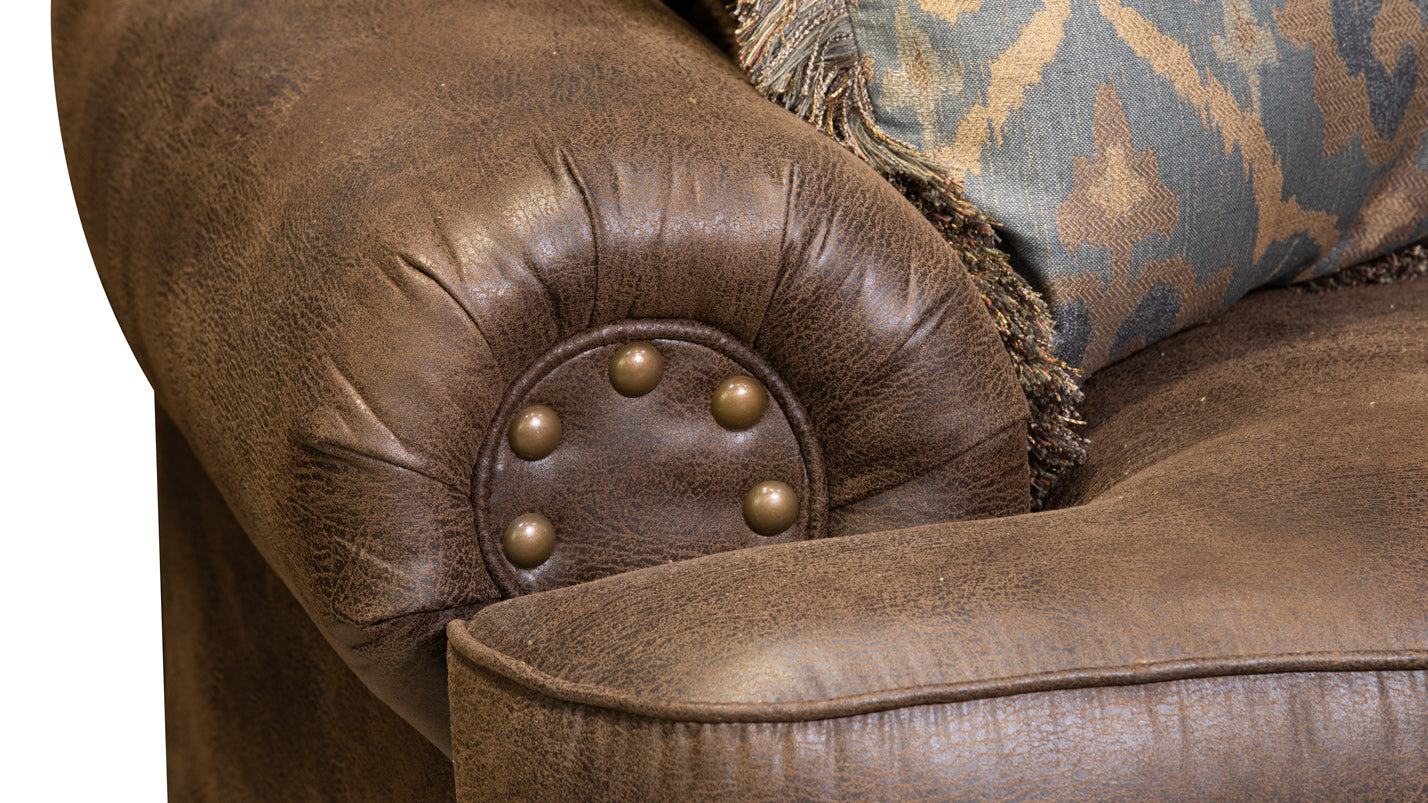 Elk Brown Microfiber Chair