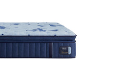 Blue mattress on a white background