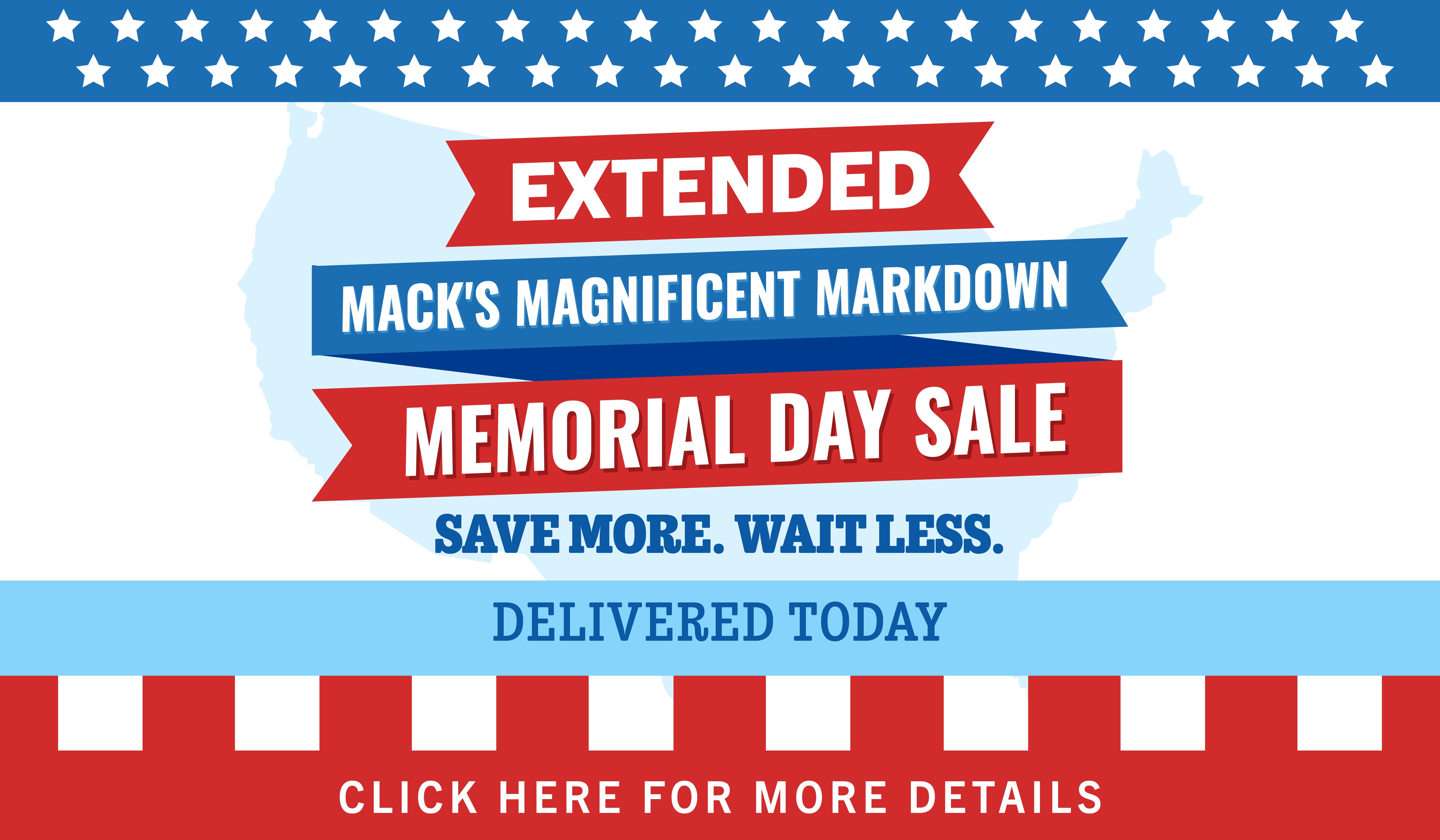 Mack's Magnificent Markdown Memorial Day Sale Image