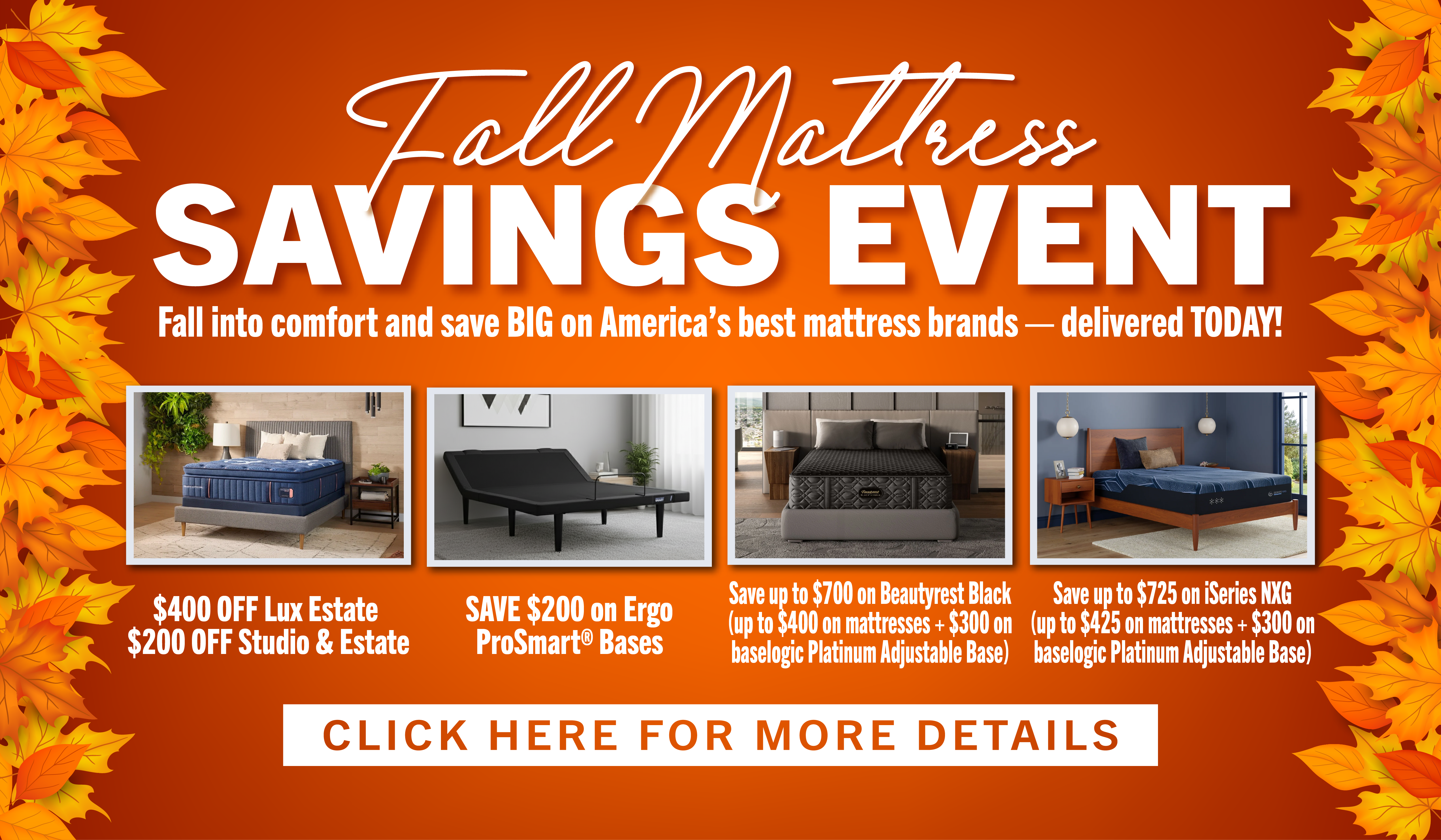 Fall Mattress Savings Event Image