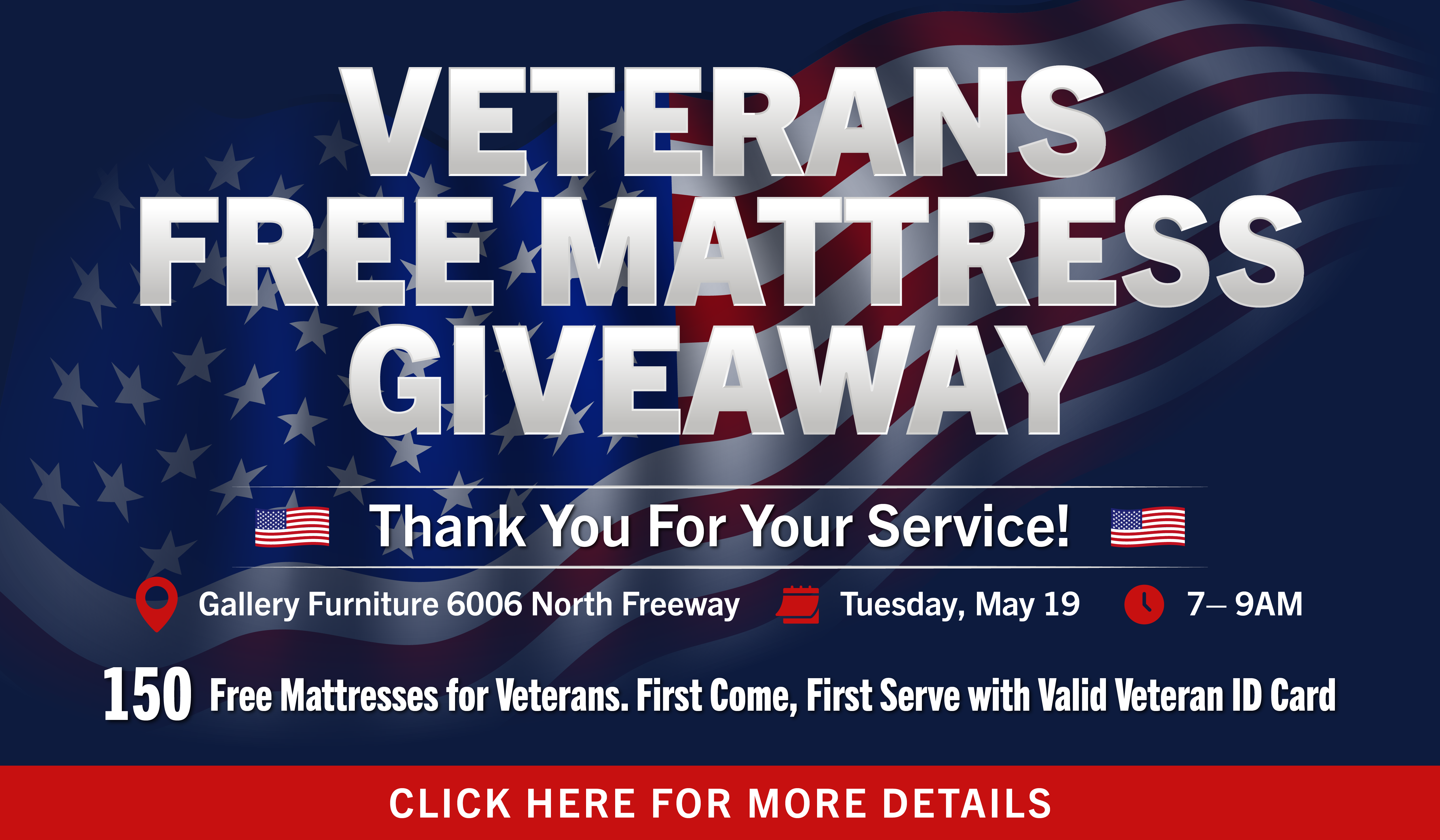 Mattress Giveaway For Veterans Image