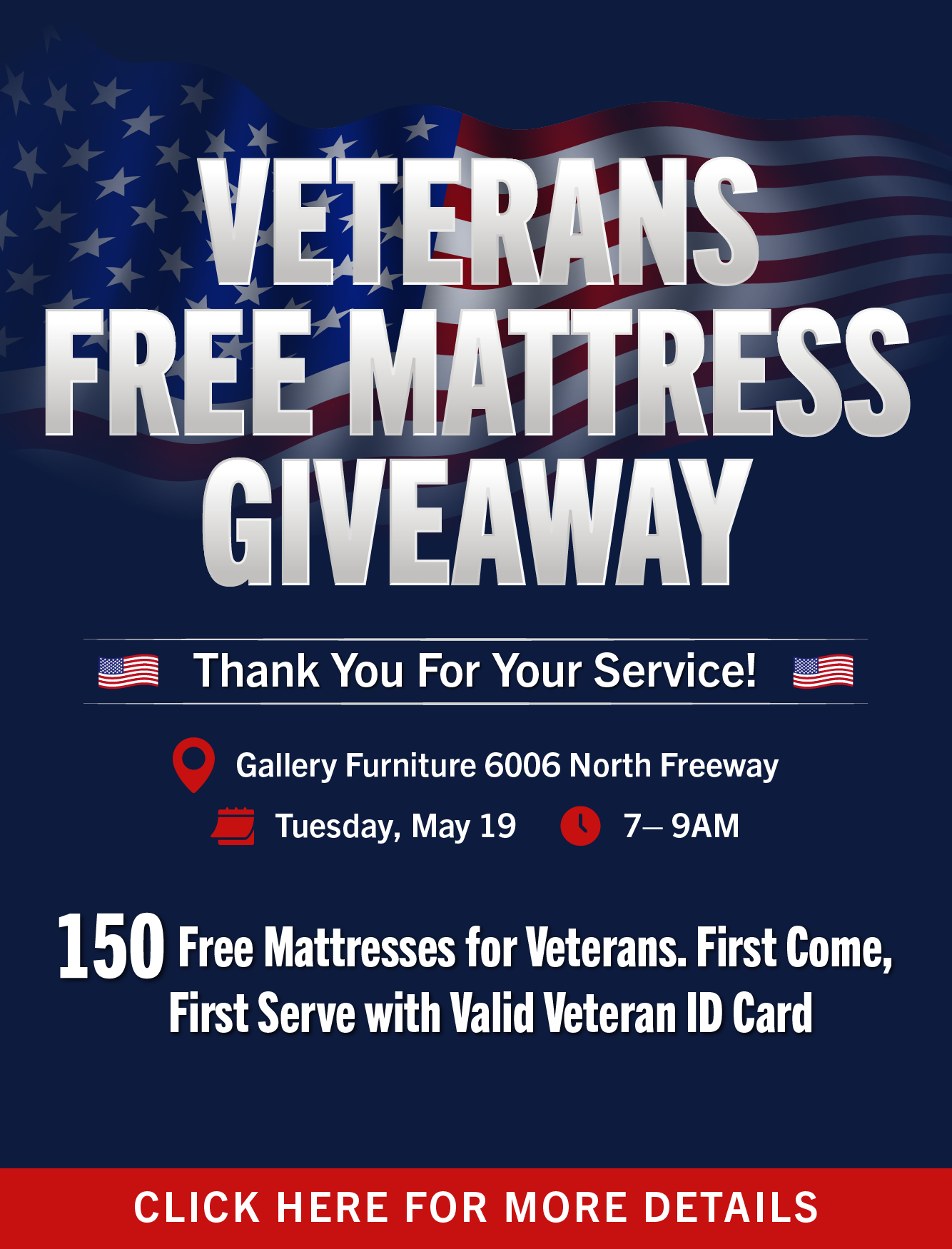 Mattress Giveaway For Veterans Image