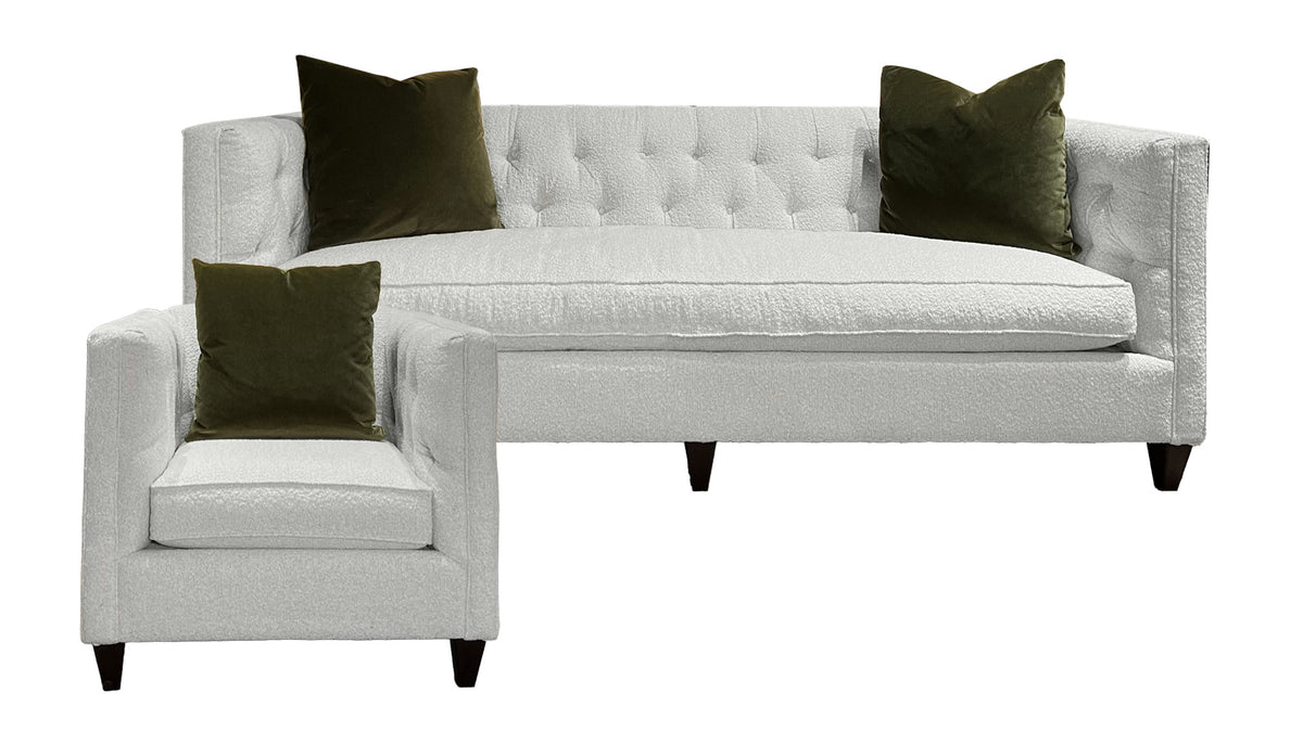 Gabi 2-Piece Sofa and Chair Set - Contemporary Living Room Furniture by Mayo Group