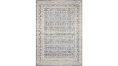 Modern Urban Zen (ZUM-03) Area Rug 8 x 10 - Soft Grey Blue Ivory Contemporary Rug