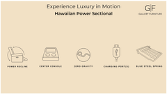 Hawaiian Coconut Milk Reclining Sectional
