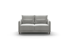 A gray Haven Queen Size Sleeper Sofa with three seat cushions, one backrest, and two armrests, set against a white background.