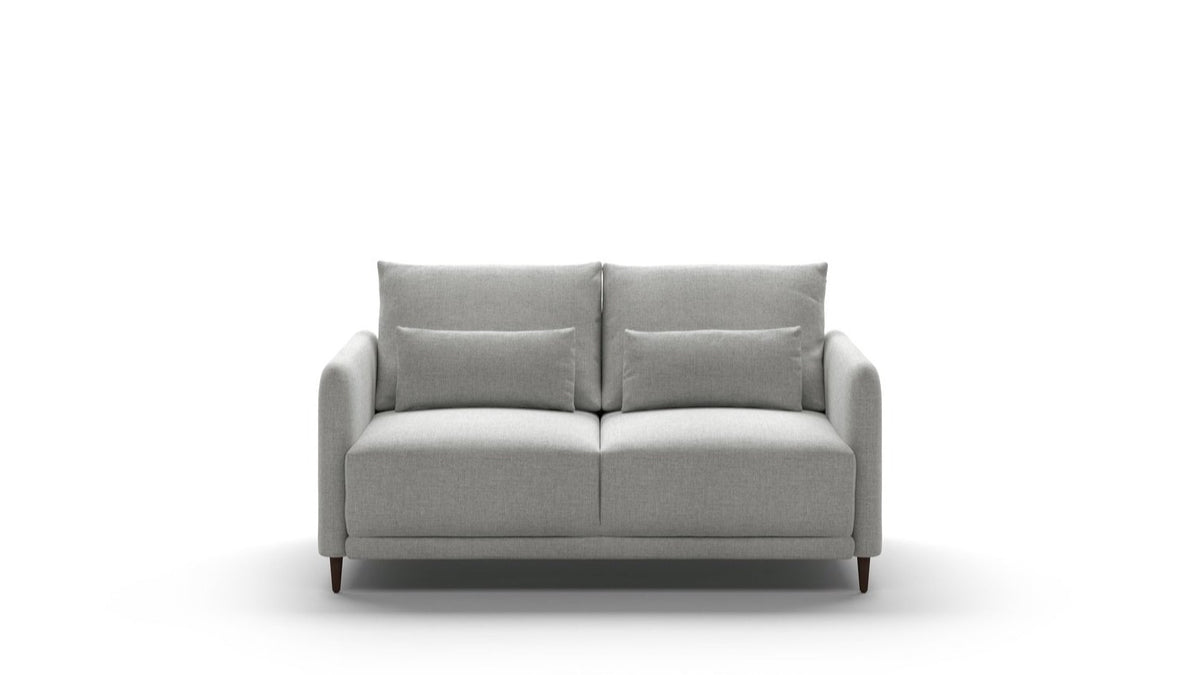 A gray Haven Queen Size Sleeper Sofa with three seat cushions, one backrest, and two armrests, set against a white background.