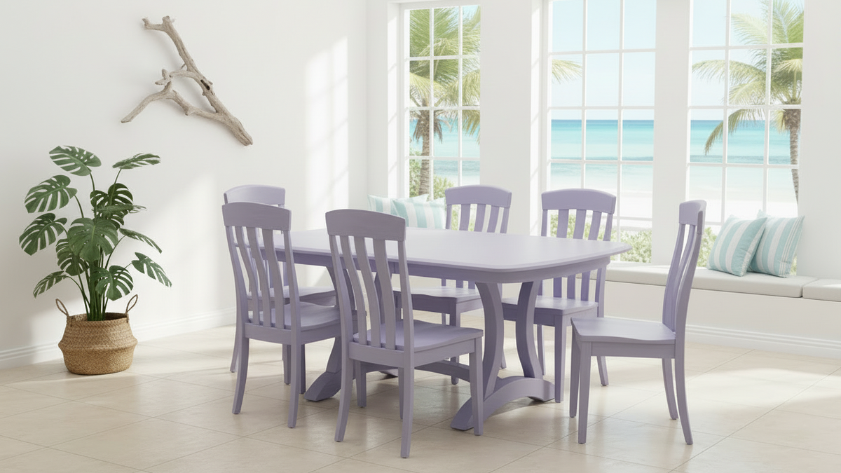 Richfield Hyacinth Solid Wood Dining Table Set with 6 Chairs | Amish Made | Gallery Furniture