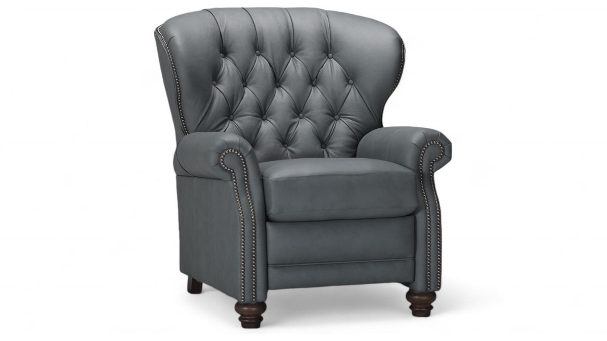 Vermont Avenue Tufted Leather Push Back Recliner