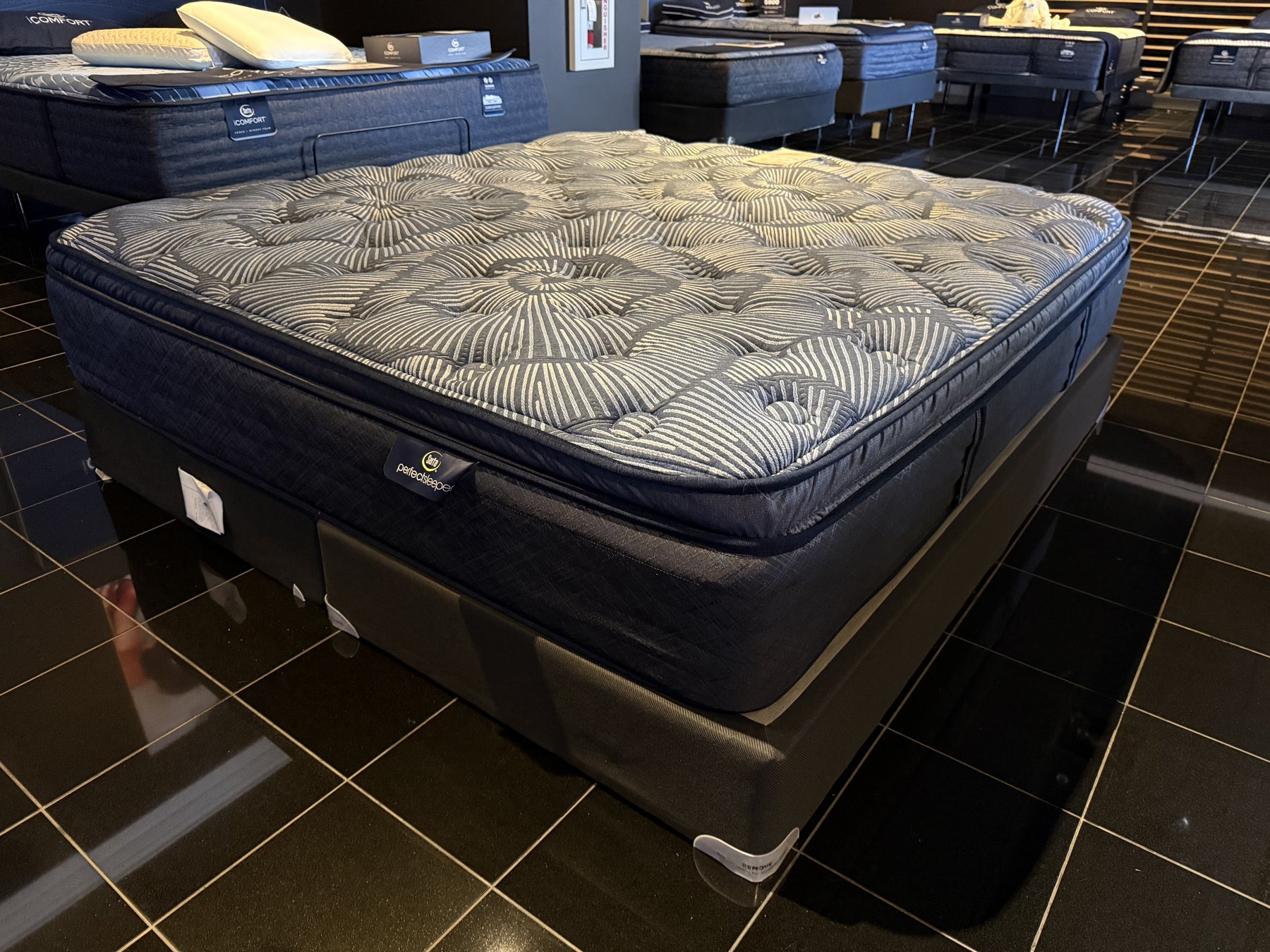 King Size Serta Cobalt Calm Pillowtop Clearance Mattress Only