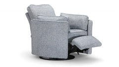 Luana Denim Swivel Recliner