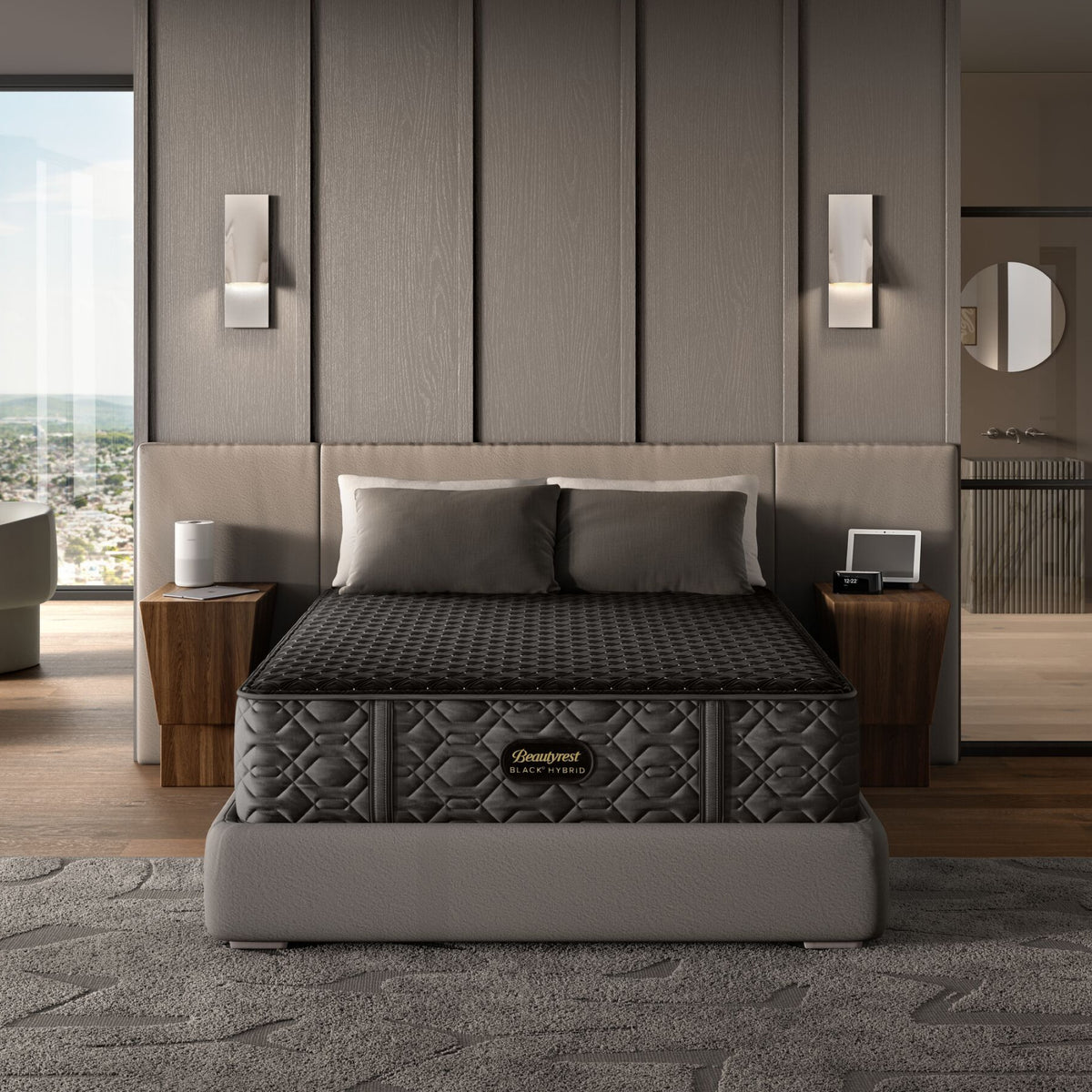 King Size Beautyrest Black Series 3 Plush Hybrid Mattress