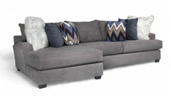 Sensation Charcoal 2 Pc. Left Arm Facing Chaise Chofa
